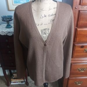 Terry Lewis One Button Cardigan Sweater